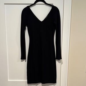 Elegant Black Long Sleeve Dress